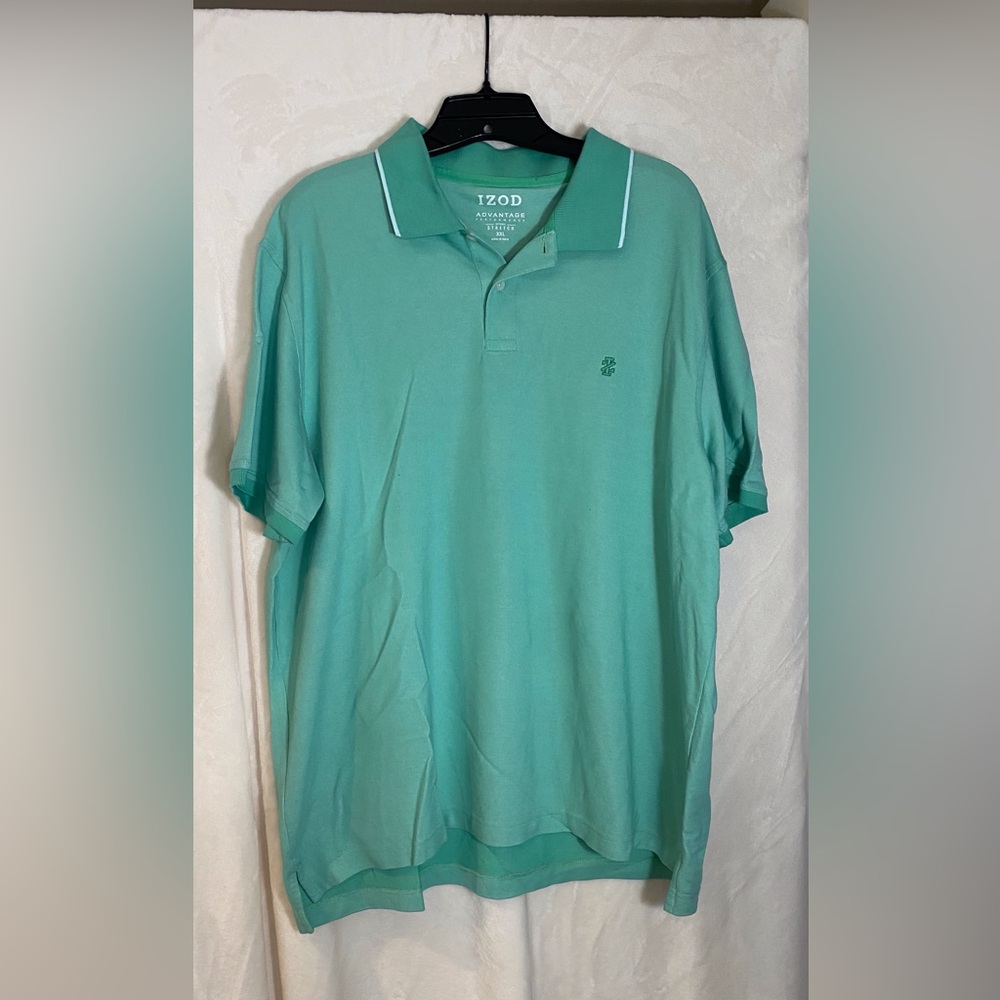 Izod Men’s XXL Teal-green Polo Shirt